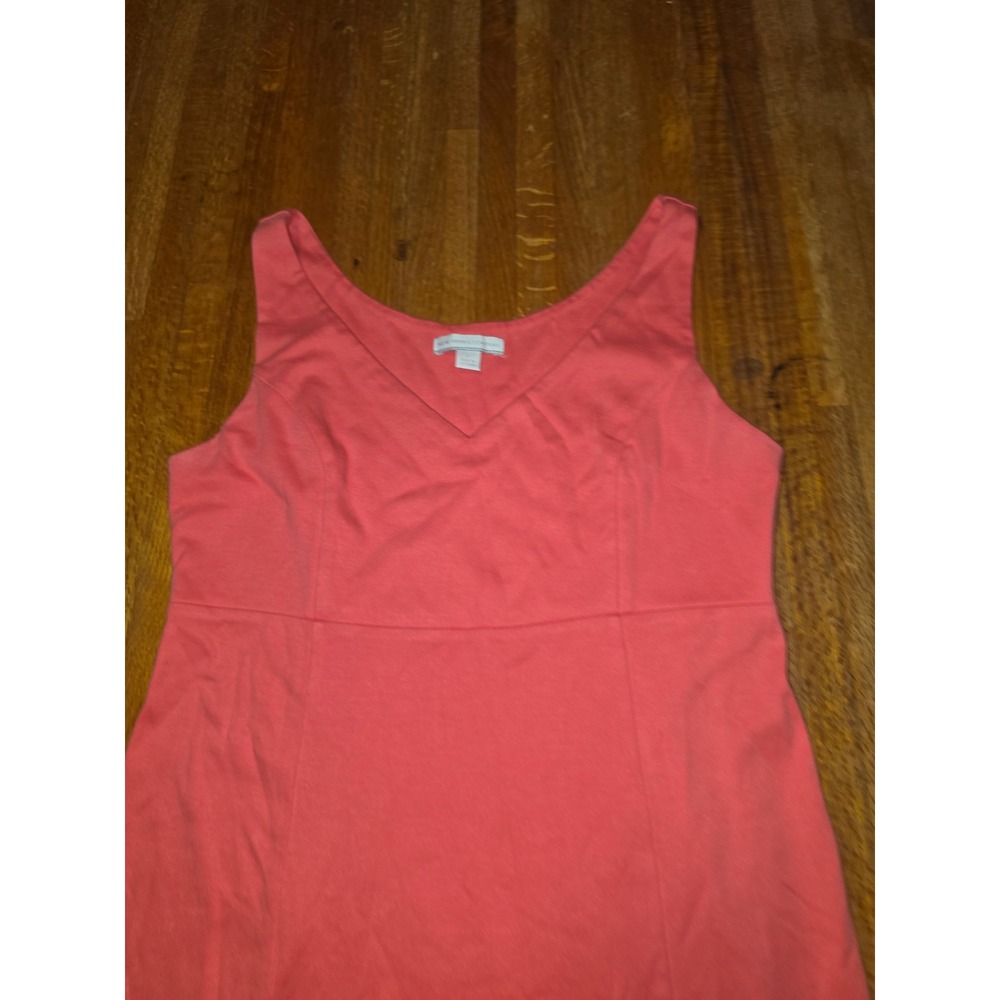 New York & Company Coral Pink V-Neck Sleeveless Sheath Dress Size S - Picture 5 of 10